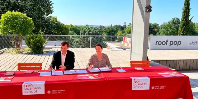 emlyon business school et la Banque Populaire Auvergne Rhône Alpes renouvellent leur partenariat pour une durée de 4 ans