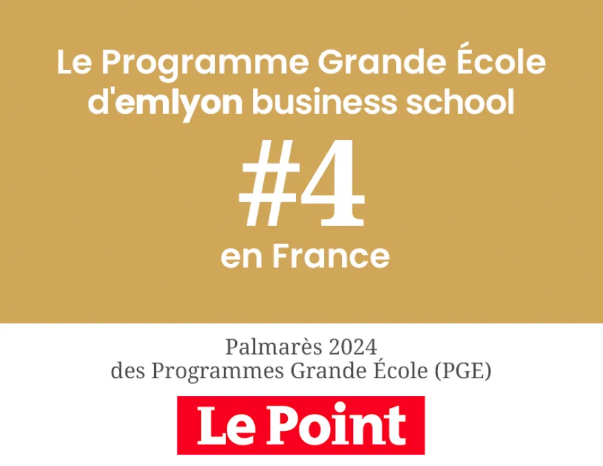 Le Programme Grande Ecole classé 4ème des PGE