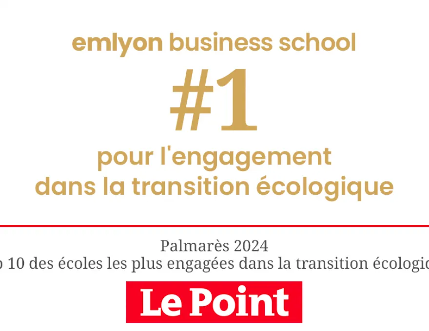 emlyon, n°1 des écoles les plus engagées dans la transition écologique