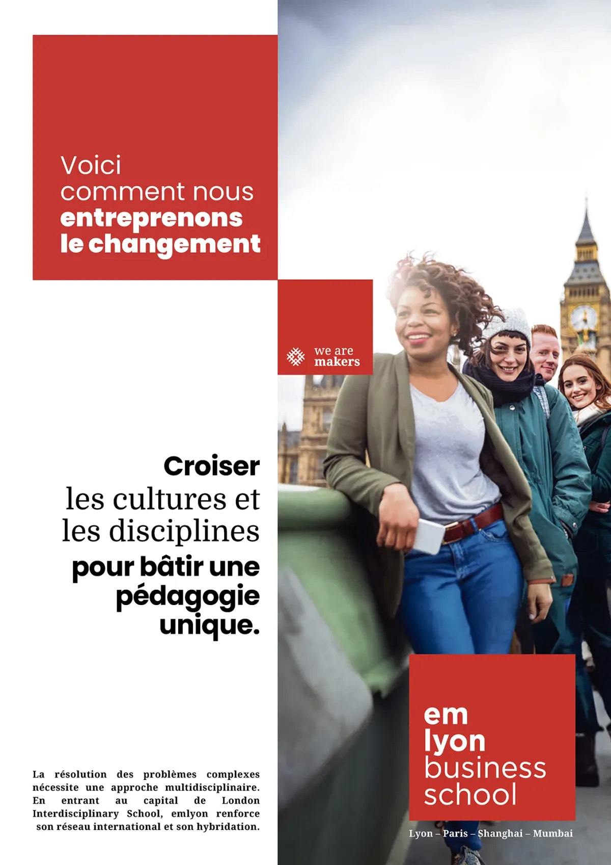 La campagne "London Interdisciplinary school" - emlyon