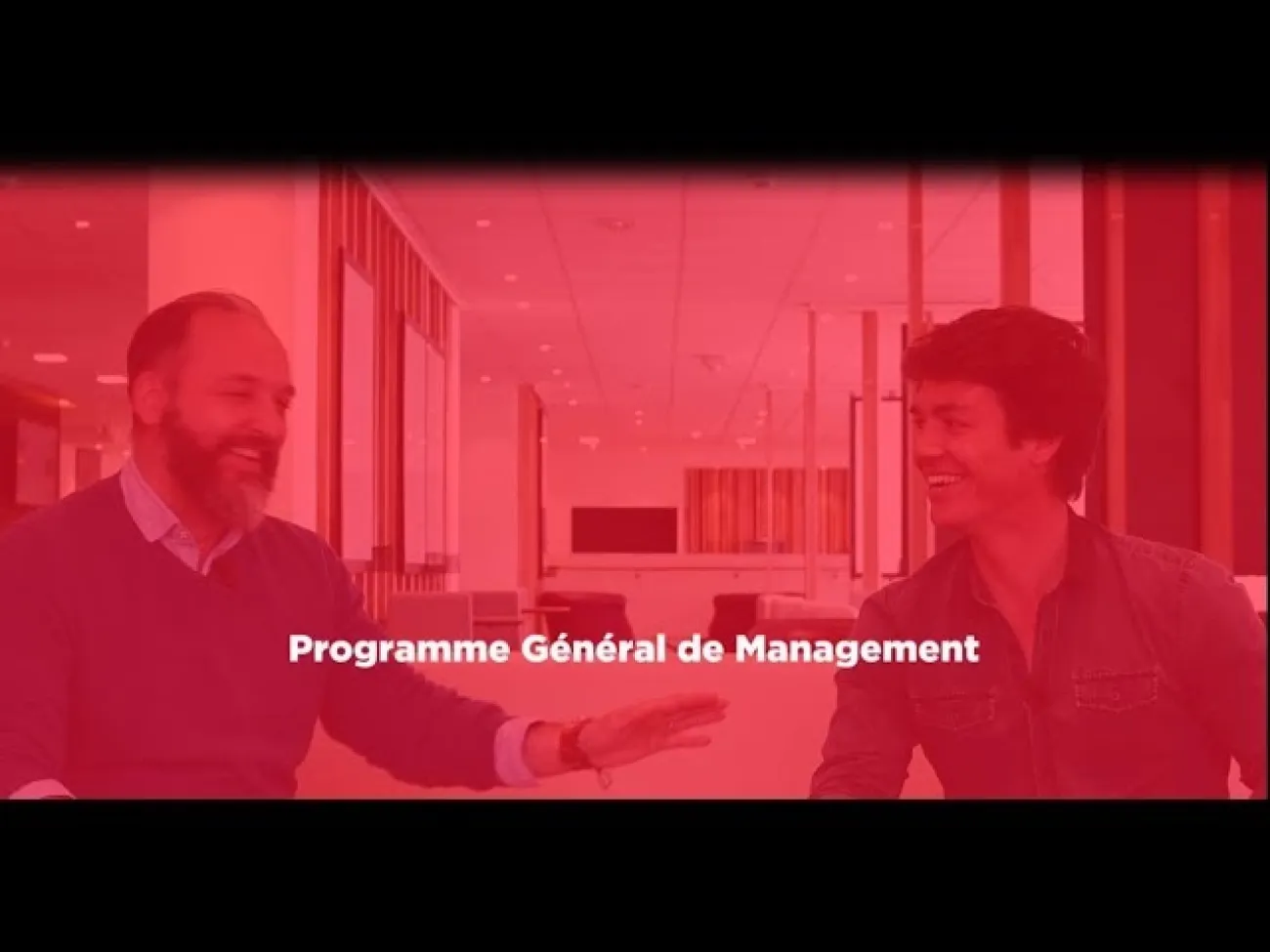 Preview image for the gge video "Témoignage de Sacha Theocharis et Emmanuel Mathias - Programme Général de Management".