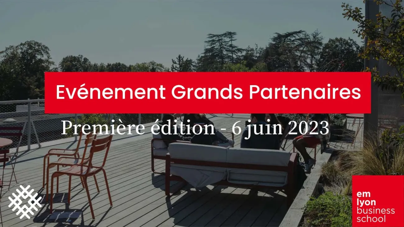 Preview image for the gge video "Événement Grands Partenaires 2023 - Première édition à emlyon business school".