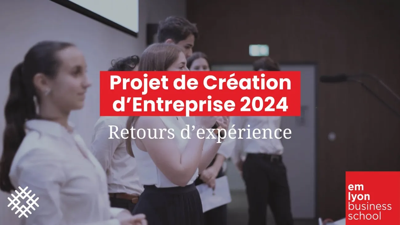 Preview image for the gge video "Projet de Création d'Entreprise (PCE) 2024 - Retours d'expérience".