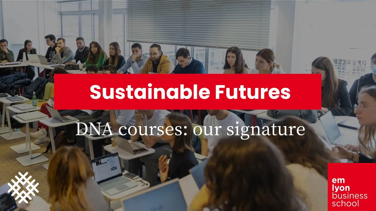 Preview image for the gge video "DNA courses, our signature: Sustainable Futures". Preview image for the gge video "DNA courses, our signature: Sustainable Futures".