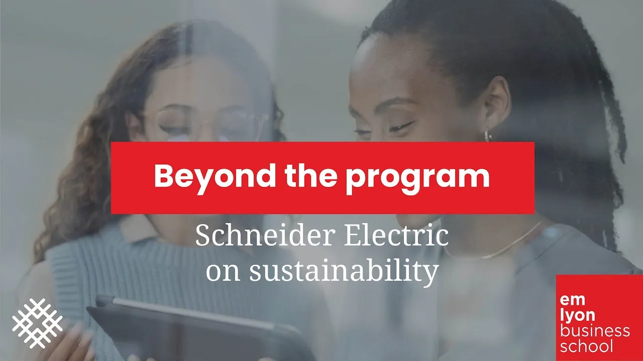 Preview image for the gge video "Beyond the program: Schneider Electric on sustainability". Preview image for the gge video "Beyond the program: Schneider Electric on sustainability".